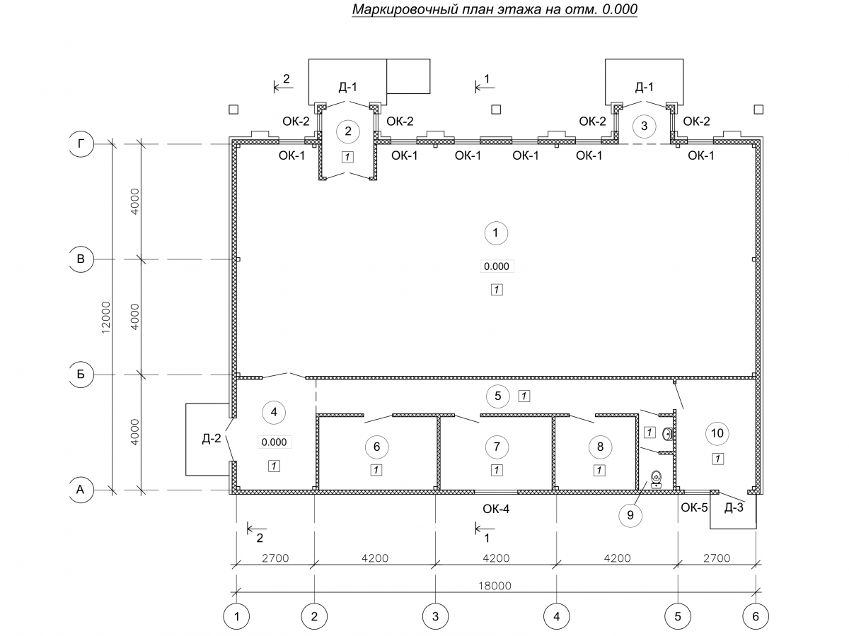 Планировка Торговый павильон из сэндвич-панелей -  фото 1