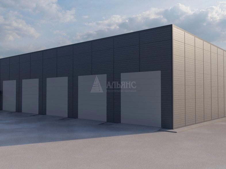 3D визуализация СТО из сэндвич-панелей - фото 1