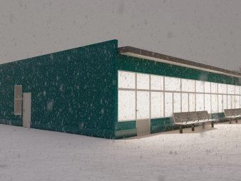 Проект павильона из сэндвич-панелей