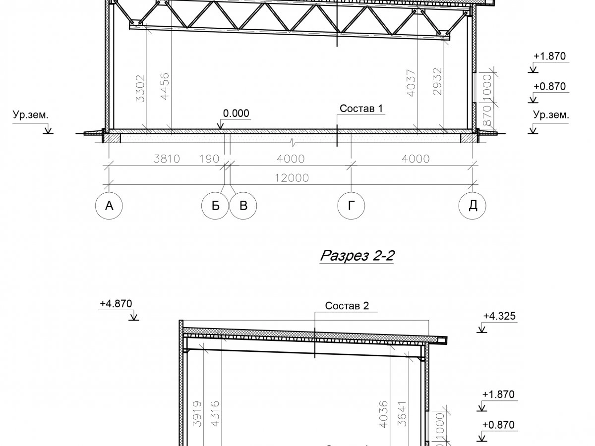 3D визуализация Проект грузового гаража из сэндвич-панелей - фото 7