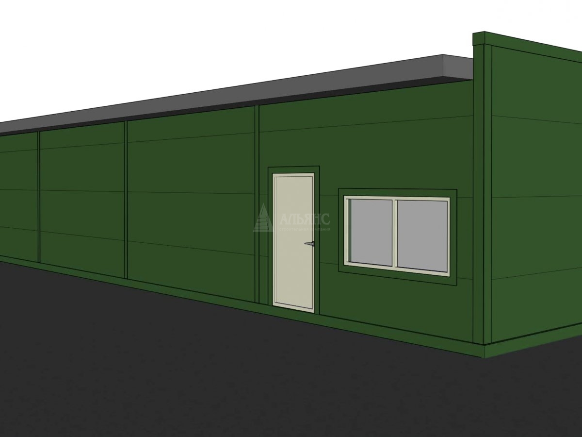 3D визуализация Проект павильона из сэндвич-панелей - фото 8