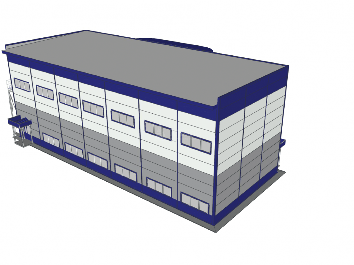 3D визуализация СТО из сэндвич-панелей - фото 7